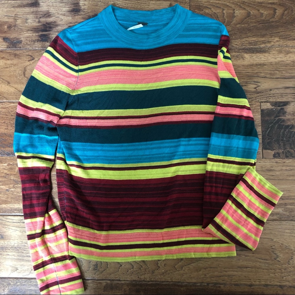 Free People Thin Striped Sweater Long Sleeve XS